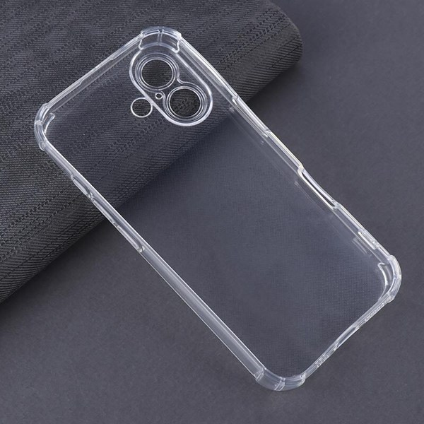 قاب ژله ای ضربه گیر بی رنگ آیفون iPhone 16 محافظ لنزدار