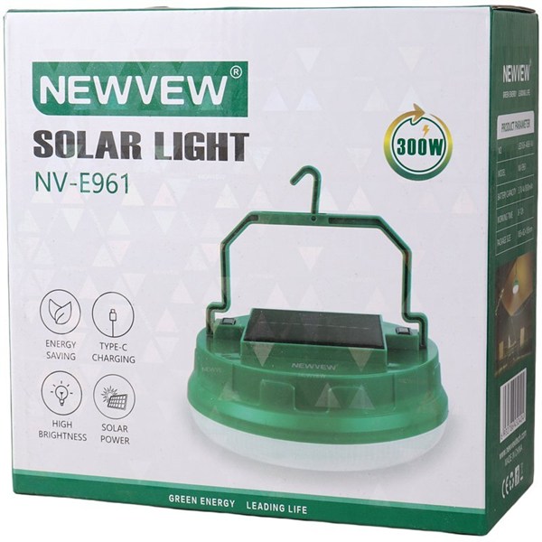 لامپ شارژی خورشیدی 300 وات Newvew NV-E961