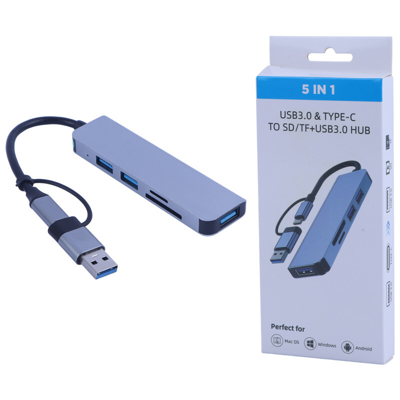 هاب 5 پورت Type-C / USB 3.0