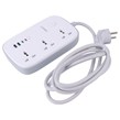 چند راهی 3 خانه ارت دار الدینیو SC6 با کابل 2 متری + شارژر USB و Type-C
