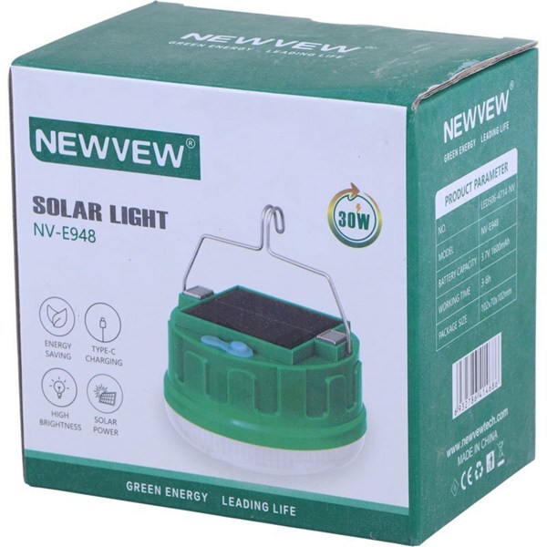 لامپ شارژی خورشیدی 30 وات Newvew NV-E948