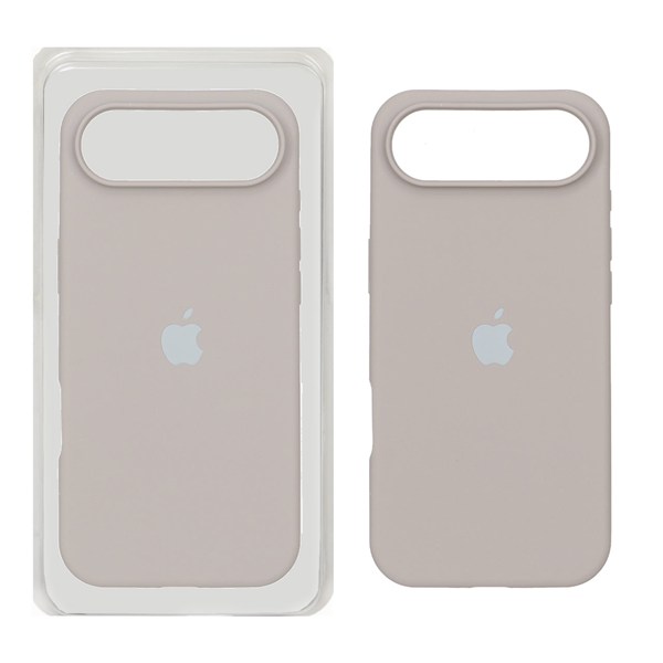 قاب سیلیکونی پاک کنی اورجینال Apple iPhone 17 Air - خاکی (پک اصلی)