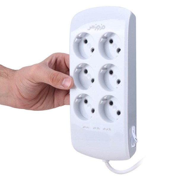 محافظ برق دیجیتال کامپیوتر و صوتی تصویری 6 خانه فروزش Lotus LT600D با کابل 1.8 متری