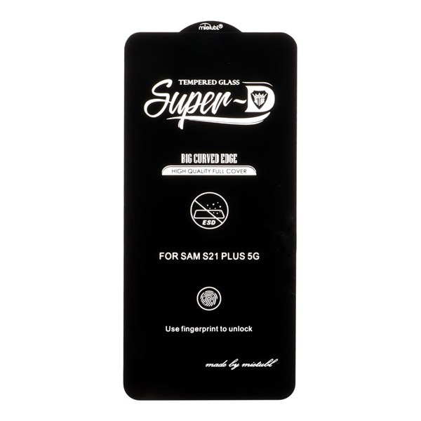 محافظ صفحه نمایش شیشه ای Samsung Galaxy S21 Plus - Full Cover Super D Mietubl - ESD - مشکی (بدون پک) - NTC ORG