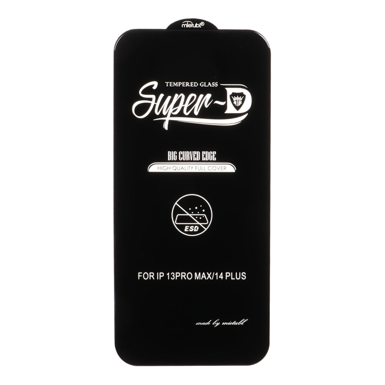 محافظ صفحه نمایش شیشه ای Apple iPhone 13 Pro Max / iPhone 14 Plus - Full Cover Super D Mietubl - ESD - مشکی (بدون پک) - NTC ORG