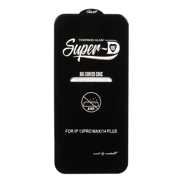 محافظ صفحه نمایش شیشه ای Apple iPhone 13 Pro Max / iPhone 14 Plus - Full Cover Super D Mietubl - ESD - مشکی (بدون پک) - NTC ORG