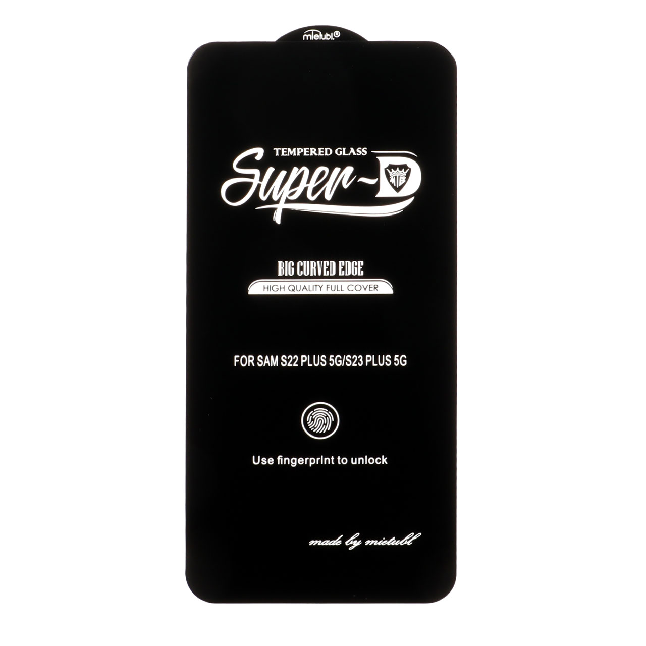 محافظ صفحه نمایش شیشه ای Samsung Galaxy S22 Plus / S23 Plus - Full Cover Super D Mietubl - مشکی (بدون پک) - NTC ORG