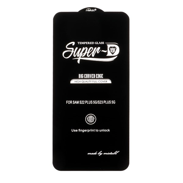 محافظ صفحه نمایش شیشه ای Samsung Galaxy S22 Plus / S23 Plus - Full Cover Super D Mietubl - مشکی (بدون پک) - NTC ORG