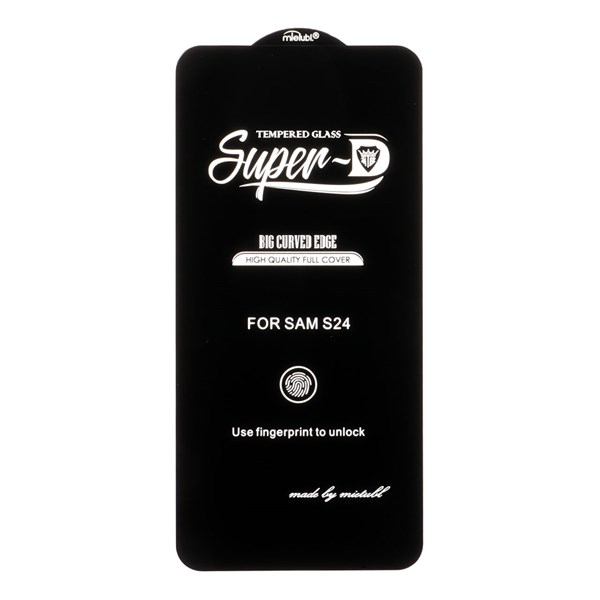 محافظ صفحه نمایش شیشه ای Samsung Galaxy S25 / S24 - Full Cover Super D Mietubl - مشکی (بدون پک) - NTC ORG