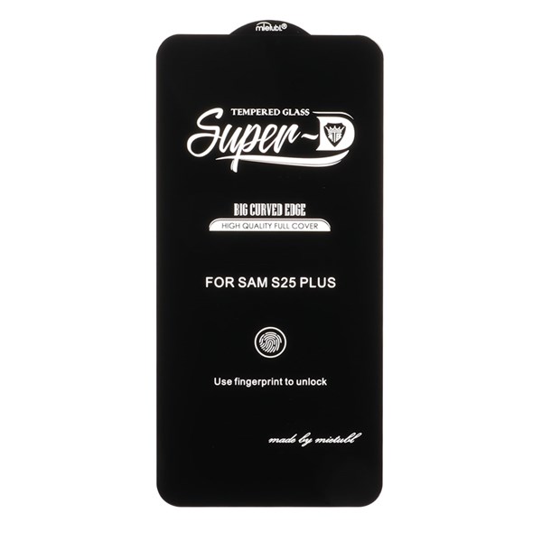محافظ صفحه نمایش شیشه ای Samsung Galaxy S25 Plus / S24 Plus - Full Cover Super D Mietubl - مشکی (بدون پک) - NTC ORG