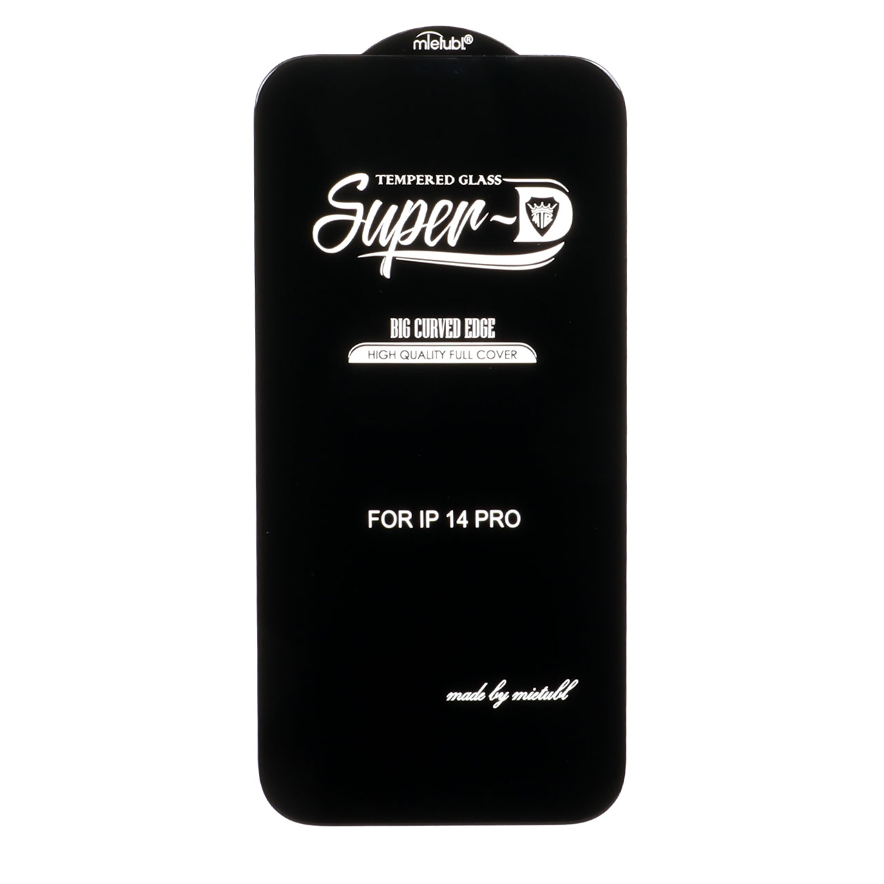 محافظ صفحه نمایش شیشه ای Apple iPhone 16 / iPhone 15 / iPhone 14 Pro - Full Cover Super D Mietubl - مشکی (بدون پک) - NTC ORG