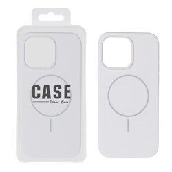قاب سیلیکونی پاک کنی اورجینال درجه یک Magsafe مدل Apple iPhone 14 Pro Max - سفید (پک دار)