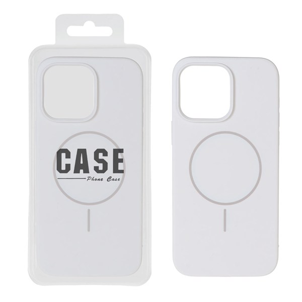 قاب سیلیکونی پاک کنی اورجینال درجه یک Magsafe مدل Apple iPhone 14 Pro Max - سفید (پک دار)