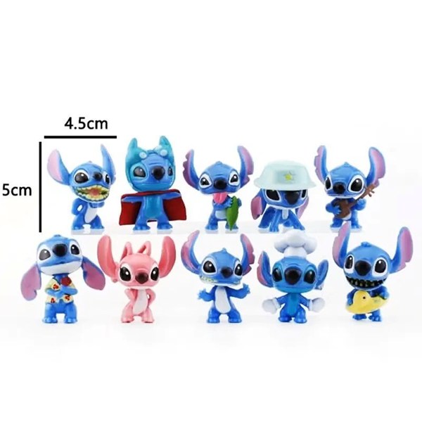 اکشن فیگور طرح Stitch بسته 10 عددی کد 1647