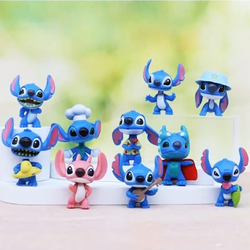 اکشن فیگور طرح Stitch بسته 10 عددی کد 1647