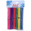 میله چوبی گرد رنگی Alef قطر 4 میلی متر بسته 6 عددی