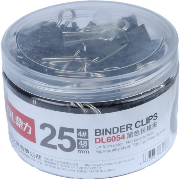 گیره دوبل DL DL6054 25mm بسته 48 عددی