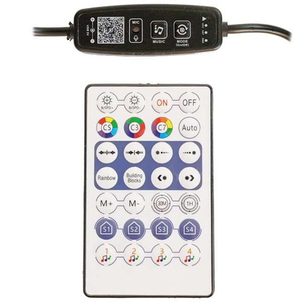 نور ثابت ایستاده RGB APP طول 1.25 متر