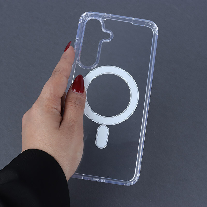 قاب ضد ضربه مگ سیف Clear Case Magnetic سامسونگ Galaxy S25 FE