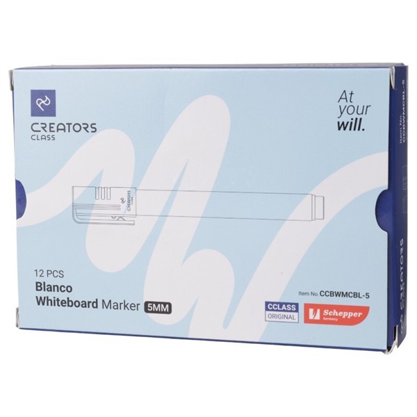 ماژیک وایت برد کریتورز کلاس نوک تخت CCBWMC بسته 12 عددی