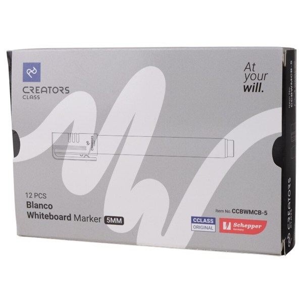 ماژیک وایت برد کریتورز کلاس نوک تخت CCBWMC بسته 12 عددی