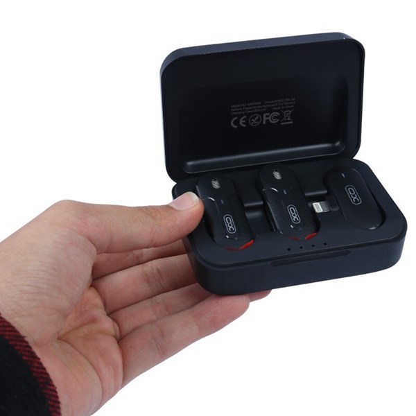 میکروفون یقه ای بی سیم دوتایی ایکس او XO-MKF09B Lightning