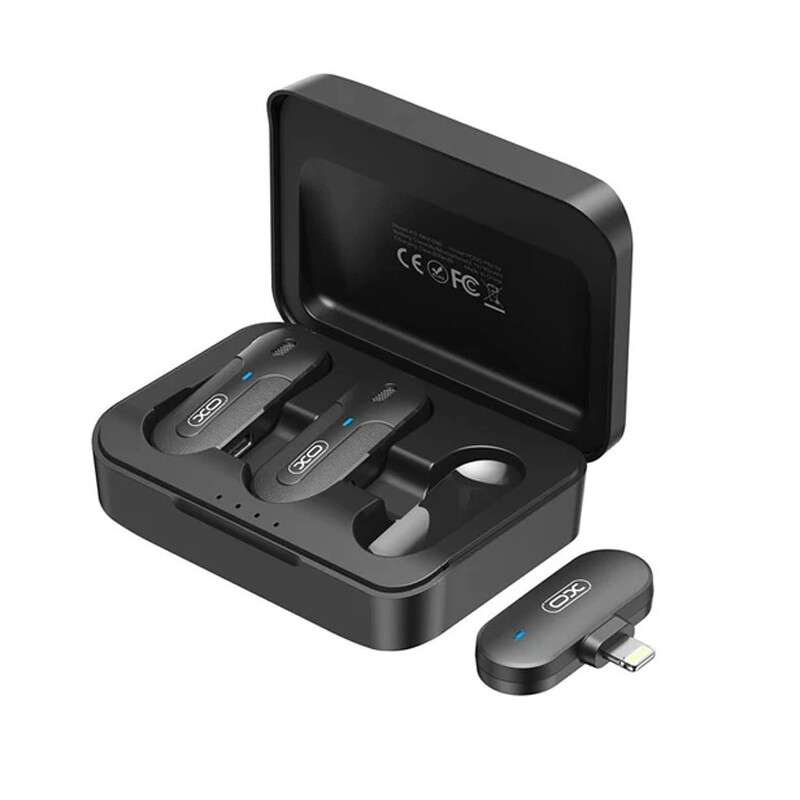 میکروفون یقه ای بی سیم دوتایی ایکس او XO-MKF09B Lightning