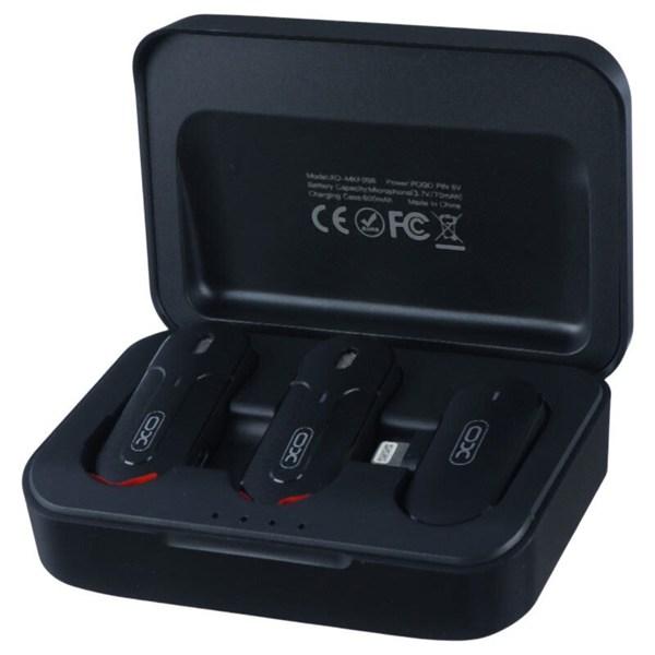 میکروفون یقه ای بی سیم دوتایی ایکس او XO-MKF09B Lightning