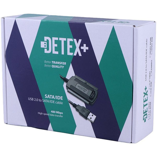 تبدیل USB 2.0 به SATA/IDE دیتکس پلاس +DETEX