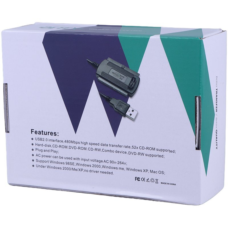 تبدیل USB 2.0 به SATA/IDE دیتکس پلاس +DETEX