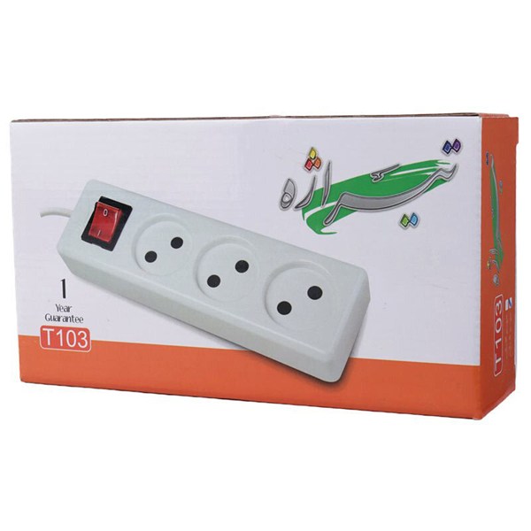 چند راهی 3 خانه تیراژه T103 با کابل 5 متری
