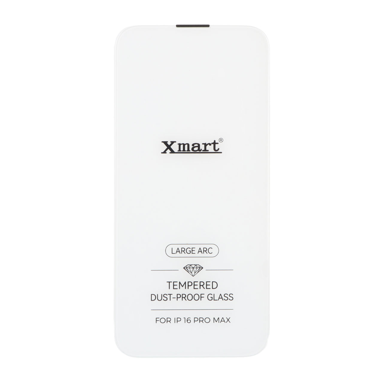 محافظ صفحه نمایش شیشه ای بدون حاشیه توری دار Xmart 3D Large Arc مدل Apple iPhone 16 Pro Max