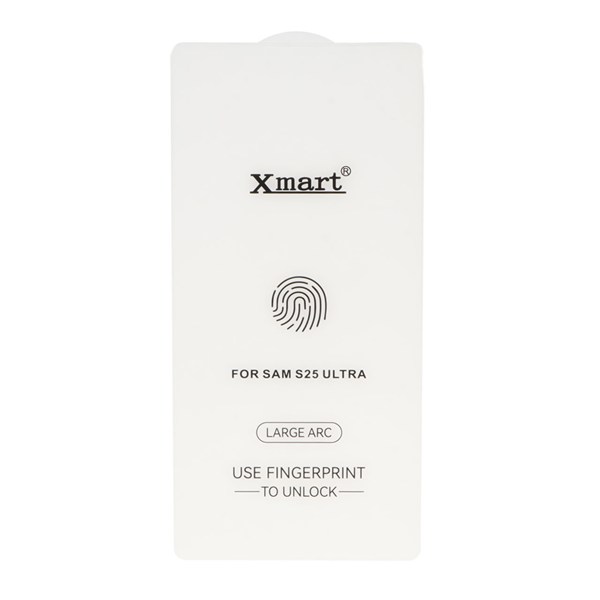 محافظ صفحه نمایش شیشه ای بدون حاشیه Xmart 3D Large Arc مدل Samsung Galaxy S25 Ultra