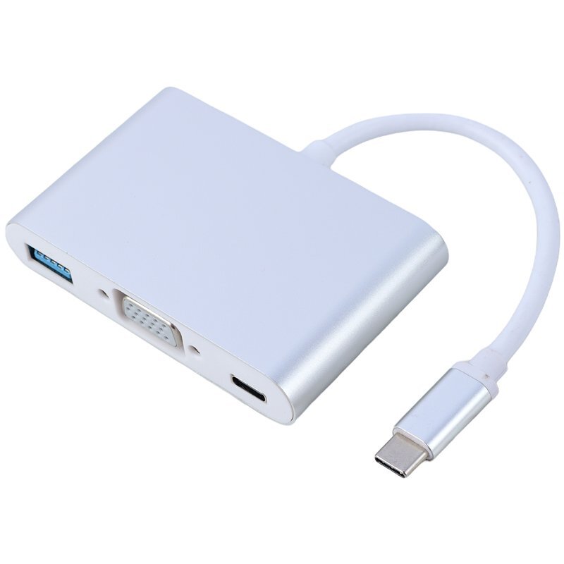 تبدیل Type-C به VGA/USB3.0/Type-C ایکس فورتک X4Tech