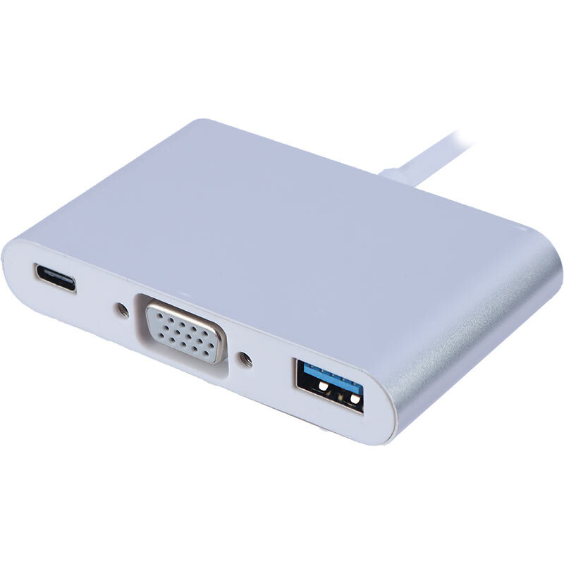 تبدیل Type-C به VGA/USB3.0/Type-C ایکس فورتک X4Tech
