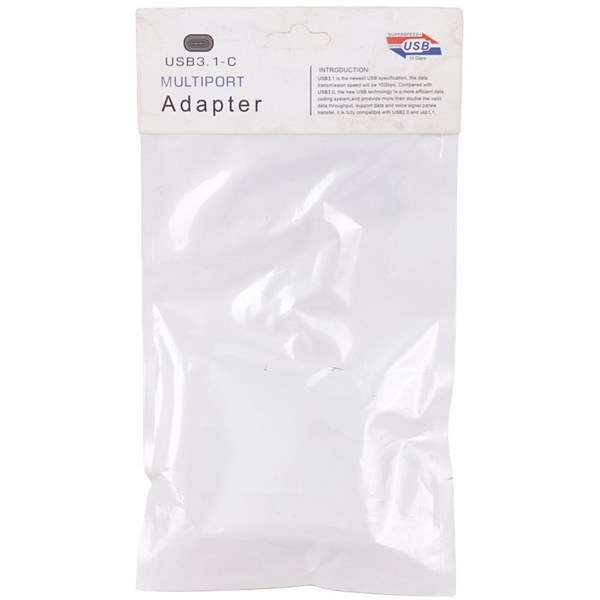 تبدیل Type-C به VGA/USB3.0/Type-C ایکس فورتک X4Tech