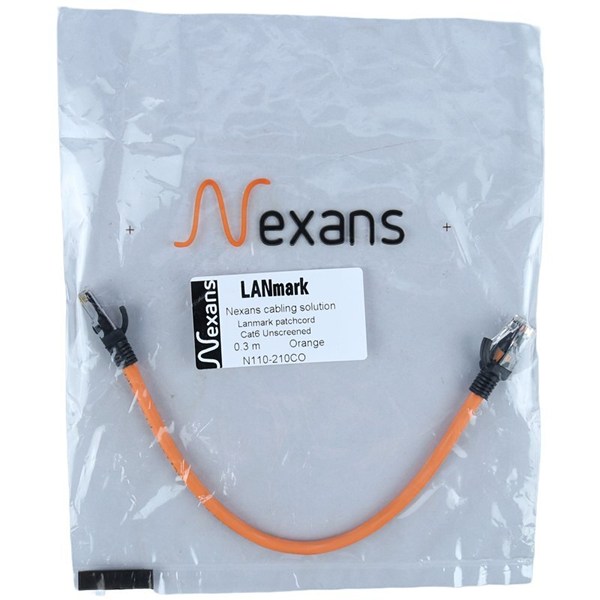 کابل شبکه Cat6 نگزنس N110-210CO طول 30 سانتی متر