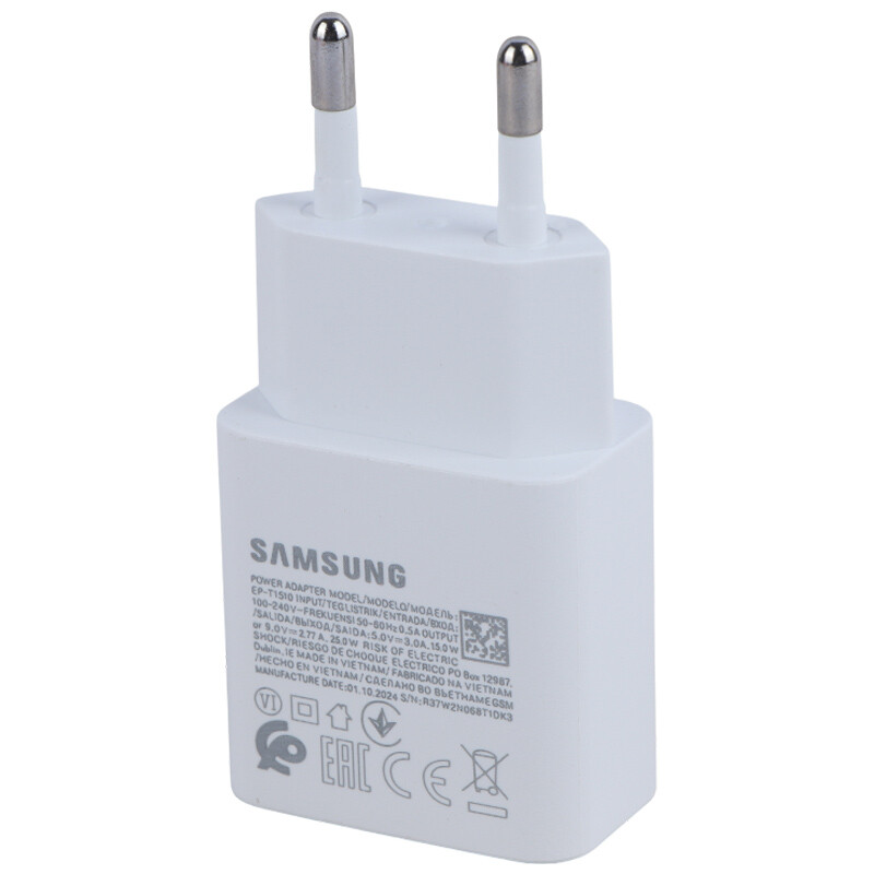 شارژر دیواری 25 وات سامسونگ EP-T1510 PD 3A شرینک