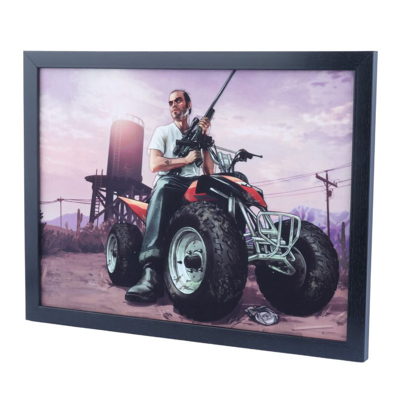 تابلو شاسی طرح GTA V سایز 30*40 سانتی متر کد 1