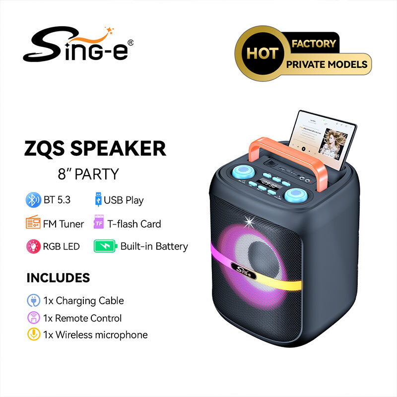 اسپیکر بلوتوثی سینگ ای ZQS8183 + میکروفون و ریموت کنترل