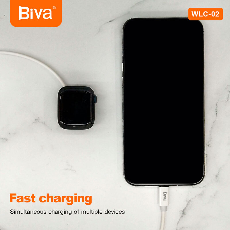 کابل دو سر آیفونی و مغناطیسی شارژ Biva WLC-02 1.6m