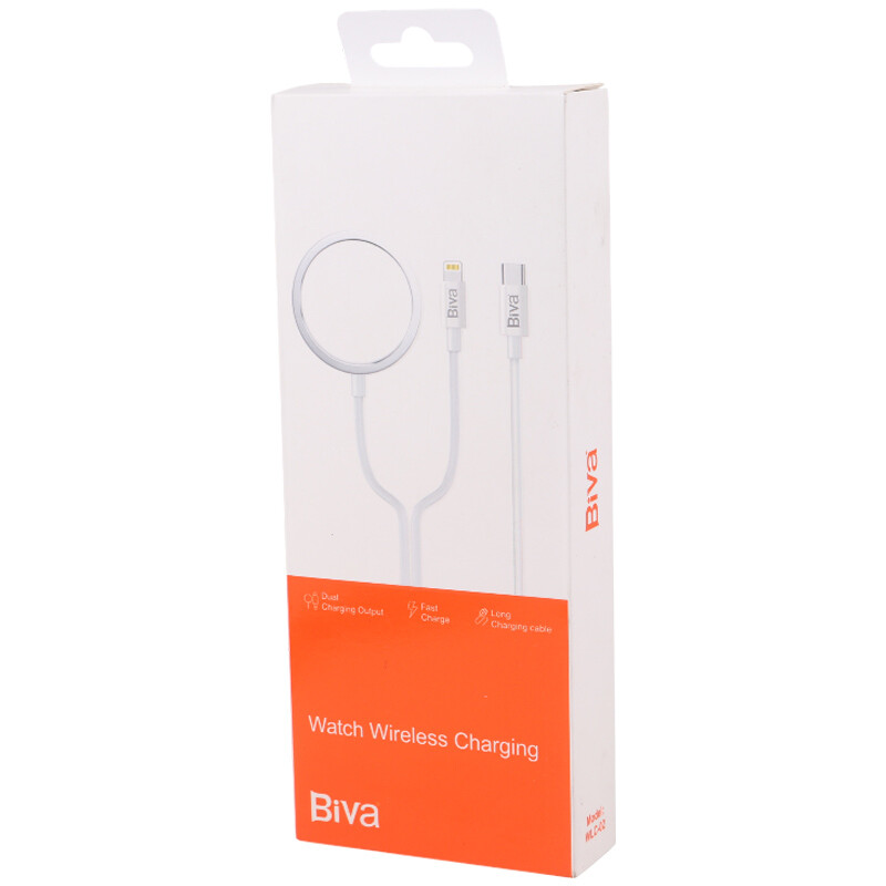 کابل دو سر آیفونی و مغناطیسی شارژ Biva WLC-02 1.6m