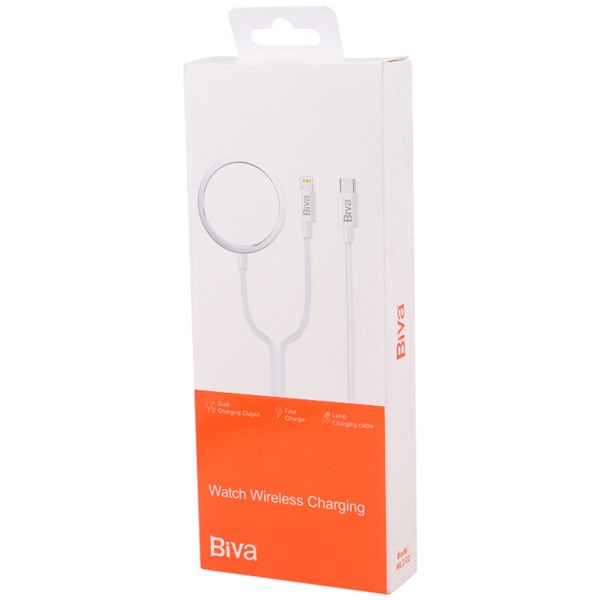 کابل دو سر آیفونی و مغناطیسی شارژ Biva WLC-02 1.6m