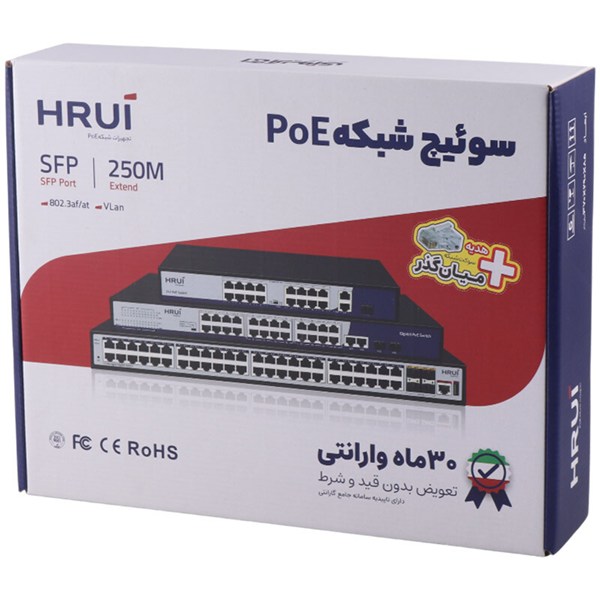 سوییچ 16 پورت POE اچ آر یو آی HR900-AF-1621GS-300