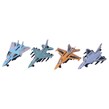 اسباب بازی فلزی جت Ke Xiao Warplane No.KX15-4 بسته 4 عددی