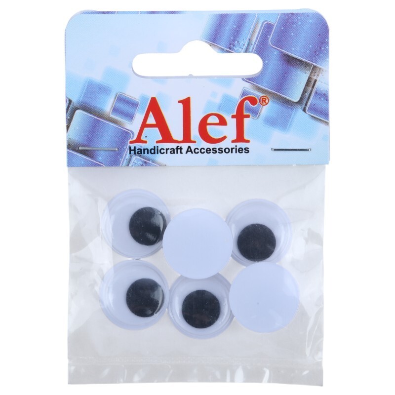 چشم عروسک ساده Alef بسته 6 عددی