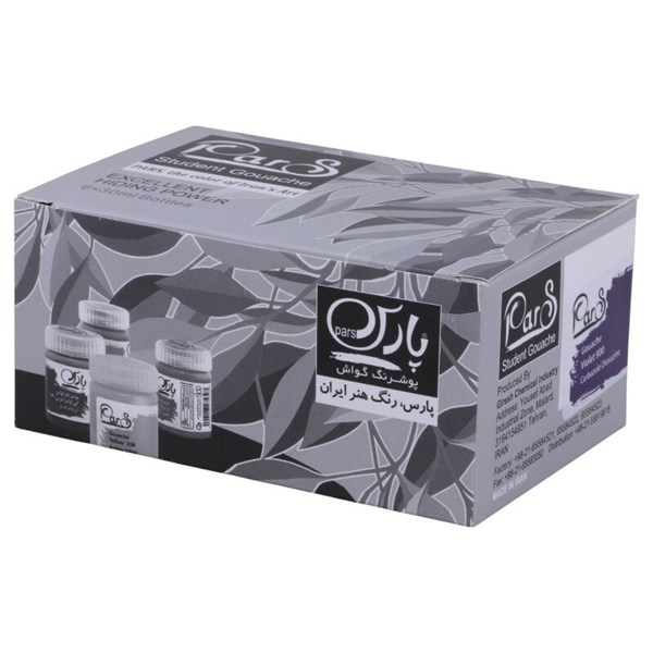 گواش تک رنگ 30 میل پارس B Plus بسته 6 عددی