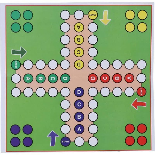 بازی فکری منچ و مارپله مقوایی 22×22 سانتی متر شایان تویز