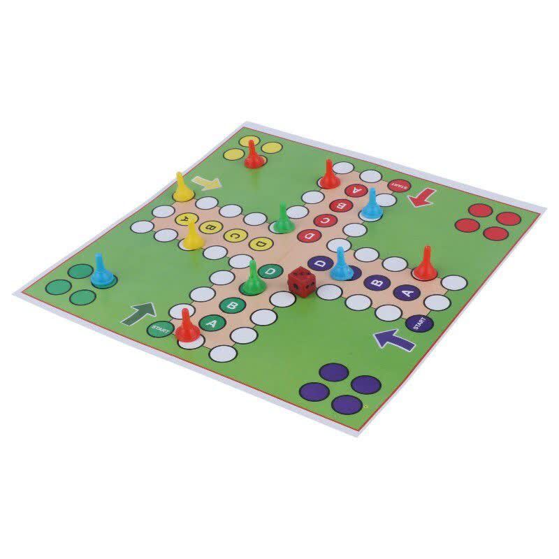 بازی فکری منچ و مارپله مقوایی 22×22 سانتی متر شایان تویز