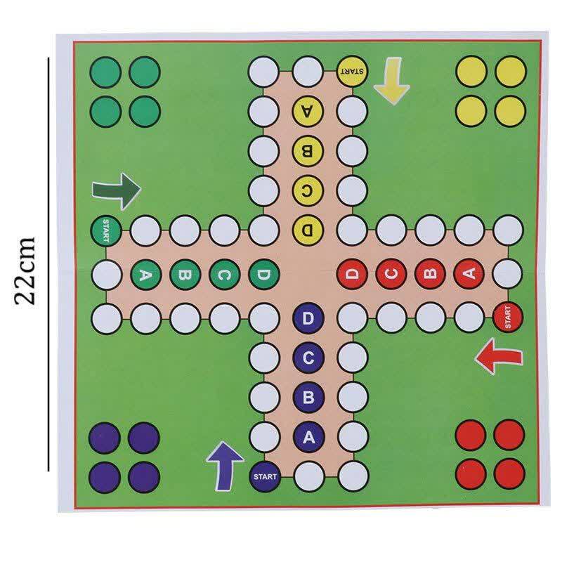 بازی فکری منچ و مارپله مقوایی 22×22 سانتی متر شایان تویز